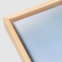 Hochwertige LeinwandHolz-Keilrahmen 2 cm, farbig bedruckt, Schattenfugenrahmen detail