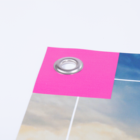 Anhängerplane, farbig bedruckt mit Ösen