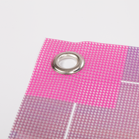 Mesh Plane, farbig bedruckt, geknickt mit Öse