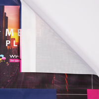 Hochwertige Mesh-Plane DIN A1 (59,4 x 84,1 cm), 4/0-farbig bedruckt, Hohlsaum oben und unten (Durchmesser Hohlsaum 3,0 cm)