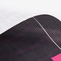 Mesh Plane, farbig bedruckt, geknickt Saum