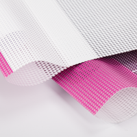 Mesh Plane, farbig bedruckt mit Hohlsaum