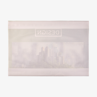 Mesh-Plane, 4/0-farbig bedruckt, mit Hohlsaum versehen