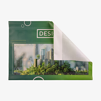 Mesh-Plane, 4/0-farbig bedruckt, mit Hohlsaum versehen