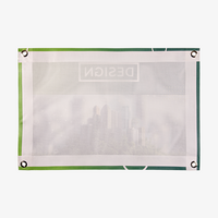 Mesh-Plane, 4/0-farbig bedruckt, geöst und umsäumt