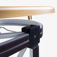 Messetheke, farbig bedruckt, details