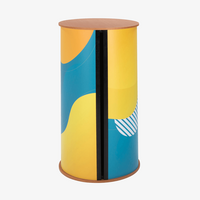 Messetheke, farbig bedruckt, Rueckseite