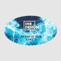 Etiketten, farbig bedruckt, Form