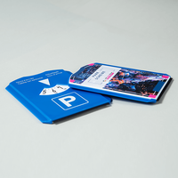 Parkscheibe, farbig bedruckt, liegend 