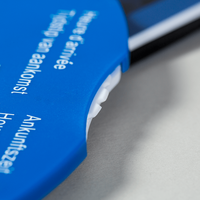 Parkscheibe, farbig bedruckt, liegend 