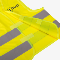 Hochwertige Polyester-Warnweste, 4/0-farbig bedruckt, BRUST