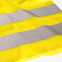 Hochwertige Polyester-Warnweste, 4/0-farbig bedruckt, BRUST