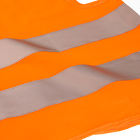 Hochwertige Polyester-Warnweste, 4/0-farbig bedruckt, BRUST