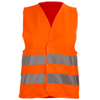 Hochwertige Polyester-Warnweste, 4/0-farbig bedruckt, RÜCKEN