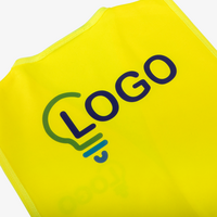 Hochwertige Polyester-Warnweste, 4/4-farbig bedruckt, BRUST und RÜCKEN