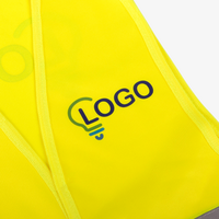 Hochwertige Polyester-Warnweste, 4/4-farbig bedruckt, BRUST und RÜCKEN