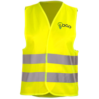 Hochwertige Polyester-Warnweste, 4/4-farbig bedruckt, BRUST und RÜCKEN
