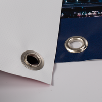 PVC-Plane, farbig bedruckt, einseitig mit Ose