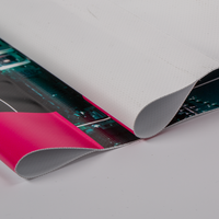 PVC-Plane, farbig bedruckt, einseitig mit Hohlsaum