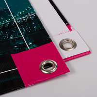 PVC-Plane, farbig bedruckt, einseitig mit Öse