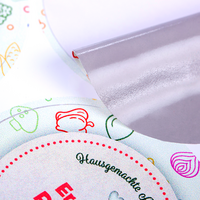 Aufkleber, farbig bedruckt, Motiv, details