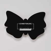 Tafelfolie, bedruckt, liegend, Schmetterling Form