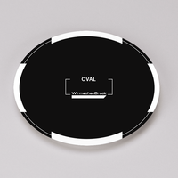 Tafelfolie, bedruckt, liegend, oval Form