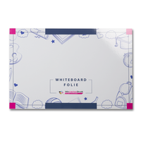 Whiteboard, farbig bedruckt, liegend, Rechteck