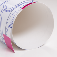 Whiteboard, farbig bedruckt, liegend, gerollt