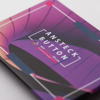 Ansteckbutton, farbig bedruckt, liegend