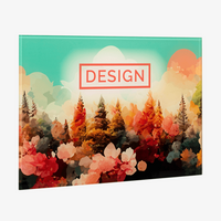 Hochwertiger Fotodirektdruck hinter Echtglas