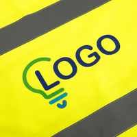 Hochwertiger Kinder-Warnschutzponcho, Detail Druck