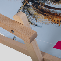 Liegestuhl, farbig bedruckt, Motiv Palme