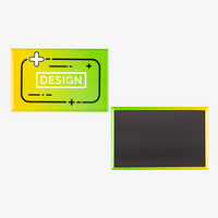 Hochwertiger Magnetbutton, Vorderseite und Rückseite