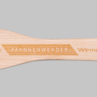 Pfannenwender, gravur, liegend