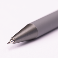 Druckbleistift mit gravur, liegend, grau