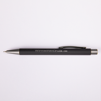 Druckbleistift mit gravur, liegend,dunkel grau