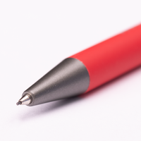 Druckbleistift mit gravur, liegend, rot