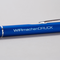  Druckbleistift mit gravur, liegend, blau