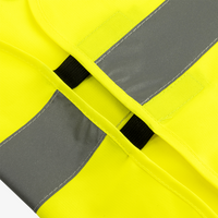 Hochwertiger Unisex-Warnschutzponcho, Details Klett