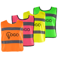 Hochwertiger Unisex-Warnschutzponcho mit einer Druckposition, Farbauswahl