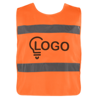 Hochwertiger Unisex-Warnschutzponcho mit einer Druckposition, Druck vorne