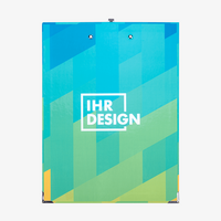 Klemmbrett farbig bedruckt, Rueckseite