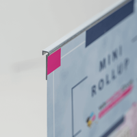 MINI Roll-Up, farbig bedruckt, Metallschiene