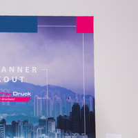 Textilbanner, farbig bedruckt