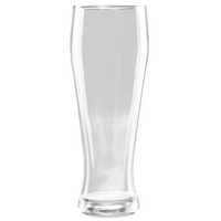 Weizenbierglas frontal unbedruckt