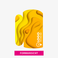 Hohlkammerplatte, farbig bedruckt, Form