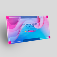 Platte, farbig bedruckt, rechteckig