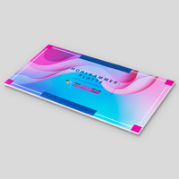 Platte, farbig bedruckt, rechteckig