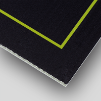 Platte, farbig bedruckt, rechteckig